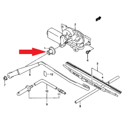 Guarnizione tergicristallo, vetro posteriore Suzuki Jimny Ignis 38274-81A00