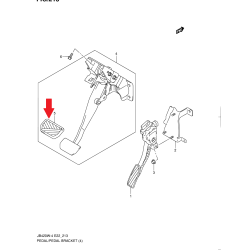 Pedalauflage, Bremse Suzuki Grand Vitara Swift Jimny 49751-58J10