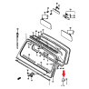 Support, d'ouverture de pare-brise avant droit Suzuki Samurai 72411-80000