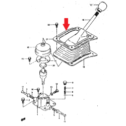 Rahmen Schaltknaufabdeckung Suzuki Samurai 28137-83000