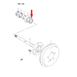 Uszczelniacz półosi tył 98 45x59x8 Suzuki Vitara 09284-45001
