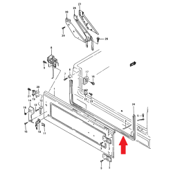 Türdichtung hinten, Heckklappe Suzuki Samurai 84681-80001