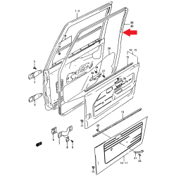 Junta de puerta derecha Suzuki Samurai 84641-82CA0