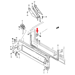 Zaczep zamka drzwi tył Suzuki Samurai 77810-60021
