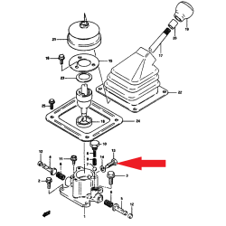 Boulon levier de boîte de vitesses 8x20 Suzuki Grand Vitara 09135-08001
