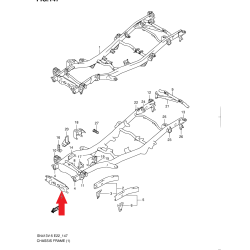 Traversa telaio anteriore Suzuki Jimny 57210-57M50