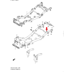 Supporto molla nel telaio posteriore Suzuki Jimny 57890-81A00