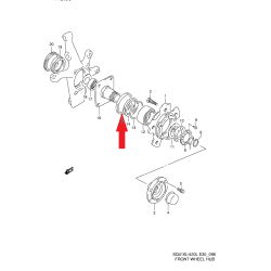 Retén de buje de rueda delantero 75x83x4 Suzuki Grand Vitara 09286-75001