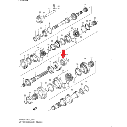 Rodamiento caja de cambios 25x52x15 Suzuki Jimny 09262-25142