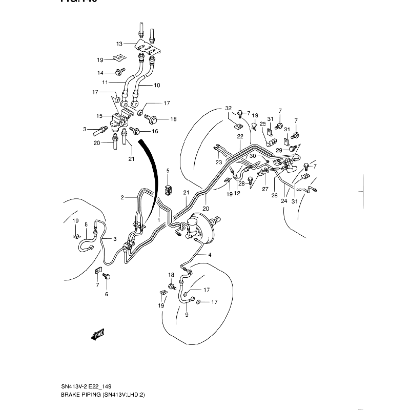 Bremsleitung Suzuki Jimny 51360-81A00