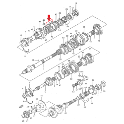 Sincronizador, desplazador 5ª marcha caja de cambios Suzuki Grand Vitara 24420-60A01