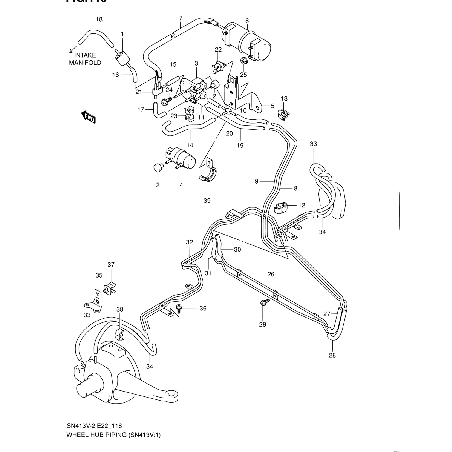Unterdruckleitung Radnabe Suzuki Jimny 43880-81A00