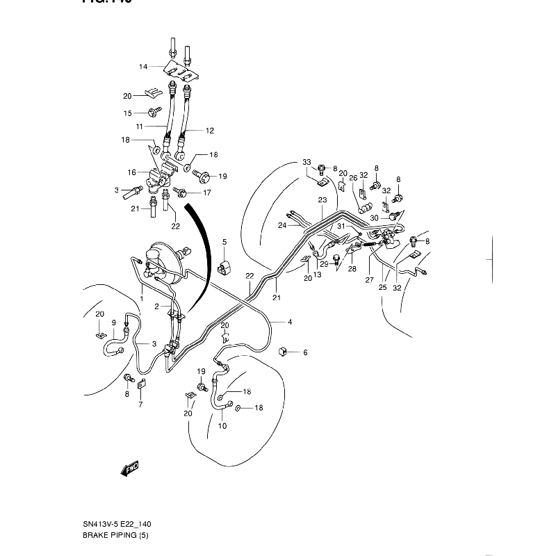 Brake Line Suzuki Jimny 51470-81A01