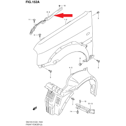 Kotflügelverkleidung links vorn Suzuki Jimny 72381-57M00