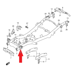 Support, fixation de carrosserie gauche Suzuki Jimny 57320-84A10