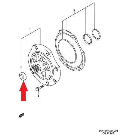 Suzuki Jimny WagonR+ A/T oil seal 22881-72B20 33x46x8