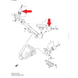 Boccola supporto ponte posteriore Suzuki Swift SX4 27550-63J00
