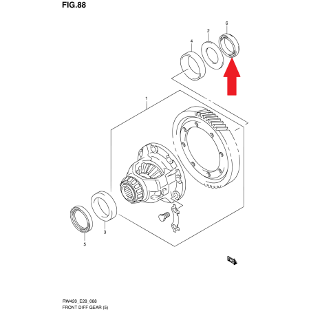 Gearbox seal A/T Suzuki SX4 2.0 2007- 27612-59J10