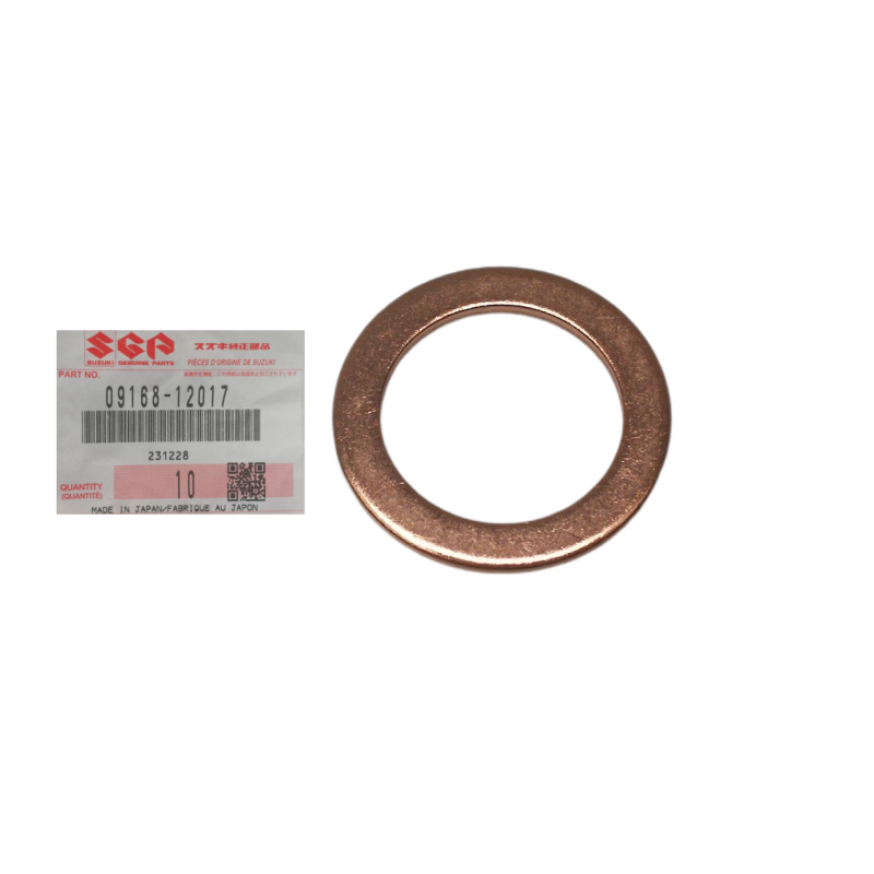 Junta arandela tornillo conducto aceite Suzuki 09168-12017