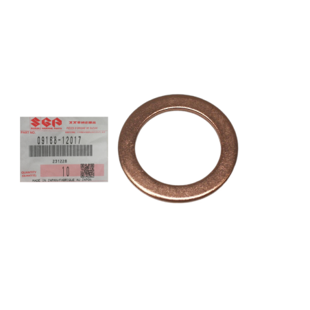 Oil Line Bolt Gasket Washer Suzuki 09168-12017