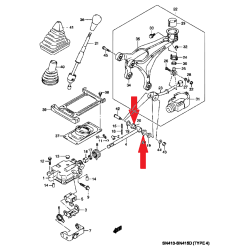 Schaltgestänge-Buchse Suzuki Jimny 09320-14018