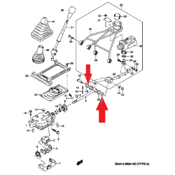 Douille de tringle de changement de vitesse Suzuki Jimny 09306-12009