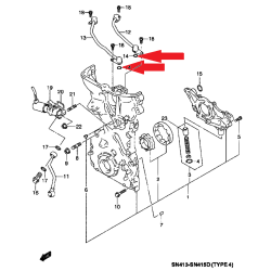 Junta tórica de conducto de aceite Suzuki Grand Vitara Swift SX4 16147-78G70