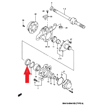 Uszczelniacz piasty przedniej Jimny Grand Vitara 09283-54001 54x69x7.4x10