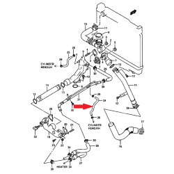 Wasserleitung v6 Suzuki Grand Vitara XL-7 17857-77E00