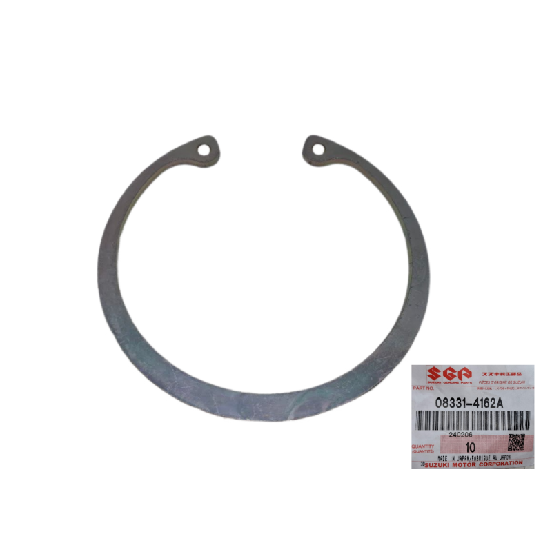 Circlip, sécurité roulement de roue avant Suzuki 08331-4162A