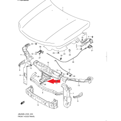 Supporto serratura cofano Suzuki Grand Vitara 82121-77K00