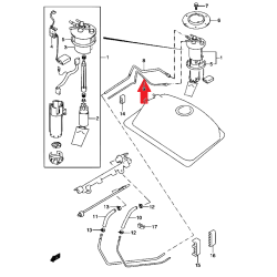 Conduite de carburant Suzuki Jimny 15860-81A02