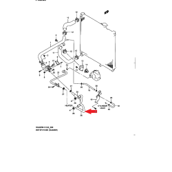 Durite de chauffage Suzuki Grand Vitara 17872-65D20