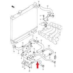 Durite de chauffage Suzuki Vitara 17871-57B03