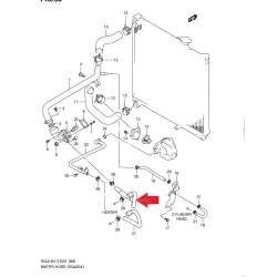 Durite de chauffage Suzuki Grand Vitara 17871-65D20