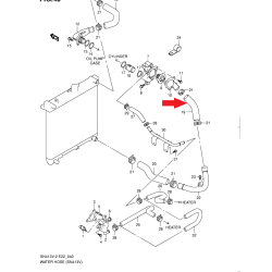 Tubo radiatore acqua Suzuki Jimny 17852-80A00