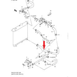 Tubo inferiore del radiatore Suzuki Jimny 17851-80A10