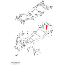 Supporto telaio carrozzeria posteriore Suzuki Jimny 57840-84A01