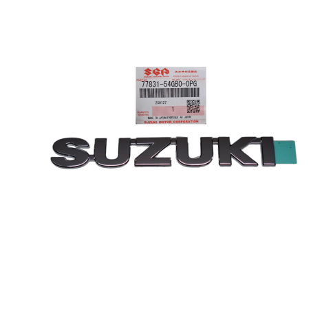 Emblema scritta (cromo) s u z Suzuki 77831-54GB0-0PG
