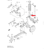 Suzuki Grand Vitara II rear control arm bushing 46122-65J00