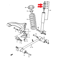 Tuleja amortyzatora Suzuki Grand Vitara Jimny XL-7 09320-10040