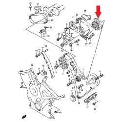 Steuerkettenzahnrad v6 Suzuki Grand Vitara XL-7 12750-85FA1