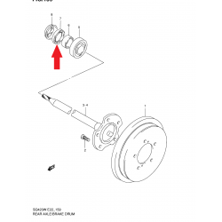 Hinterer Halbwellendichtring Suzuki Grand Vitara 98-05 43592-65D00 51x71x9