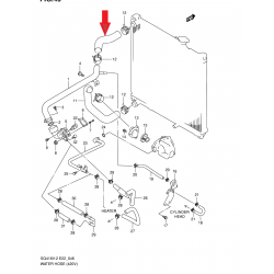 Suzuki Vitara Grand Vitara ligne supérieure du refroidisseur d'eau 17841-77EA0