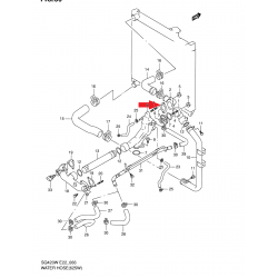 Joint de conduite d'eau 17579-67D00 Suzuki Vitara Grand Vitara XL-7